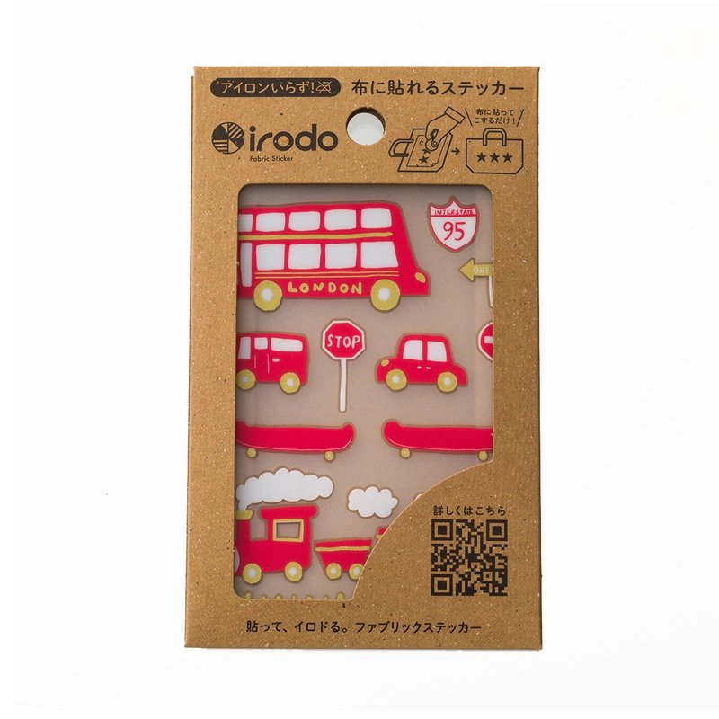 [irodo] Norimono RD, GD (non-iron transfer sticker for fabric) - สติกเกอร์ - วัสดุอื่นๆ หลากหลายสี