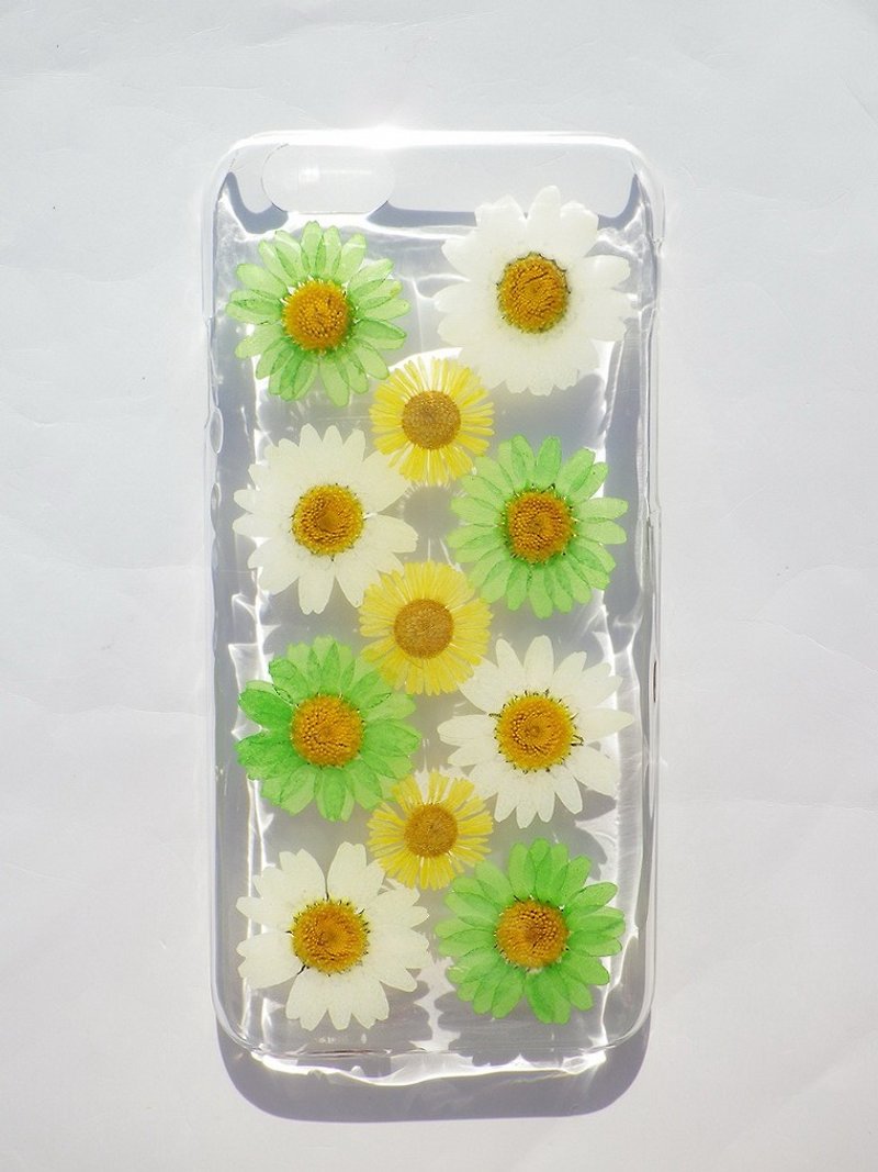 Handmade phone case, Pressed flowers phone case，iphone 6/6s, Daisy phone case - Phone Cases - Plastic 