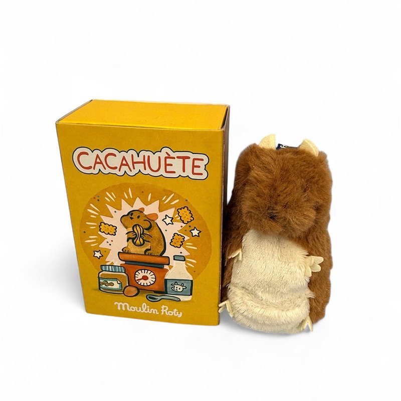 France Moulin Roty Poussin & Pirouette Collection - Hamster Charm/Keychain - ของเล่นเด็ก - เส้นใยสังเคราะห์ หลากหลายสี