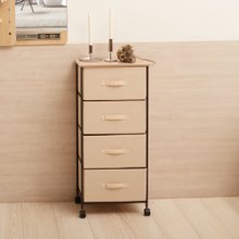 歐風簡約上木板四層收納櫃