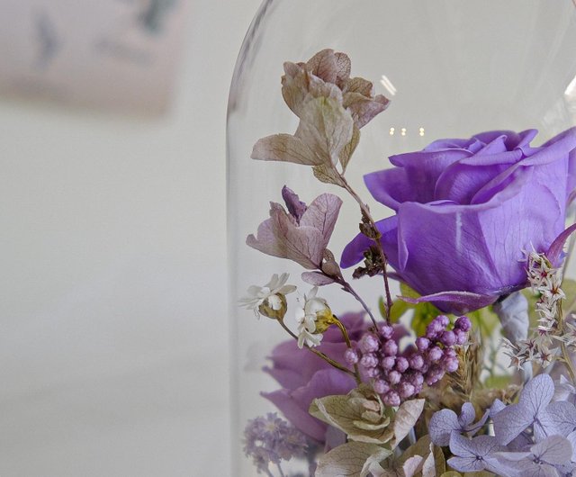 Purple Glass Cylinder Cup