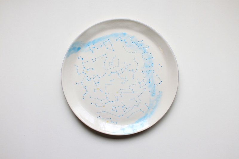 星空饗宴。天文食器 -春季星盤- - 盤子/餐盤 - 瓷 白色