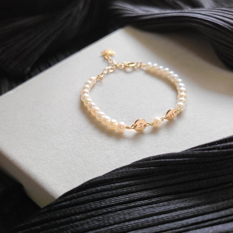 Fireworks Talk-Pearl Letter Bracelet - Bracelets - Other Materials 