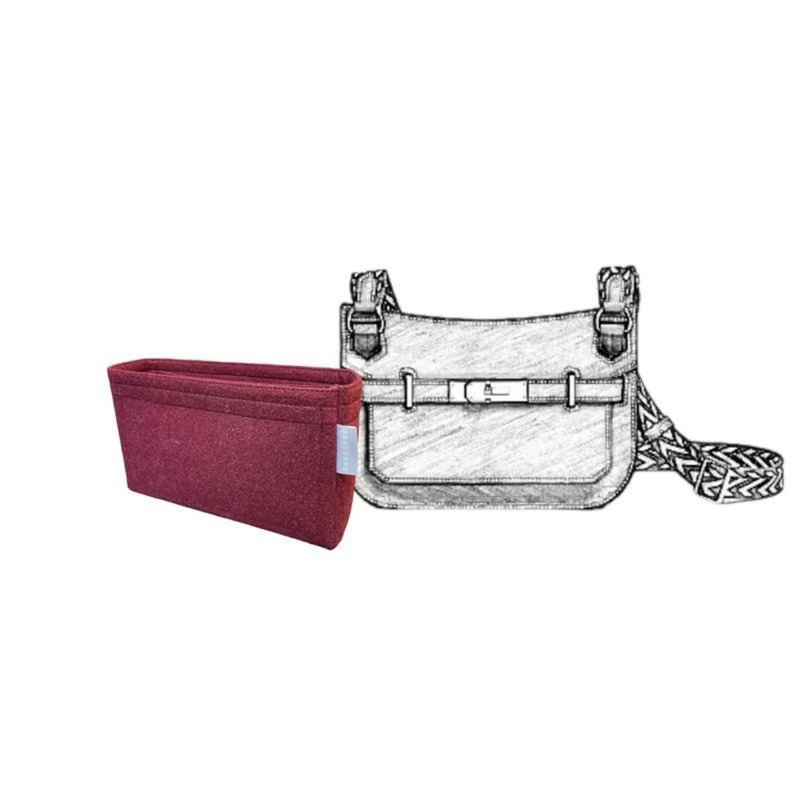 【香港製造|韓國絨布】手製內袋 Hermes-Jypsiere 23cm - 化妝包/收納袋 - 其他材質 多色