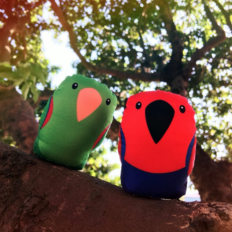 DIY hand-made parrot ∣ Eclectus ‧ paperweight hand-made material package - Other - Other Materials Multicolor