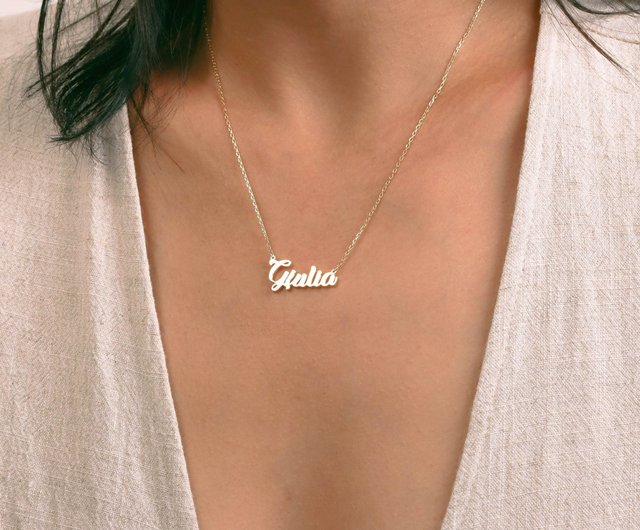 Dainty deals personalized necklace