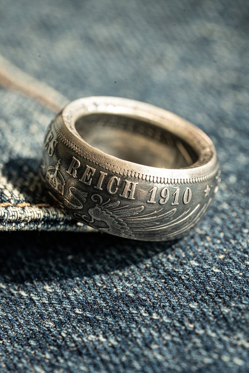 german silver coin ring - แหวนทั่วไป - เงิน 