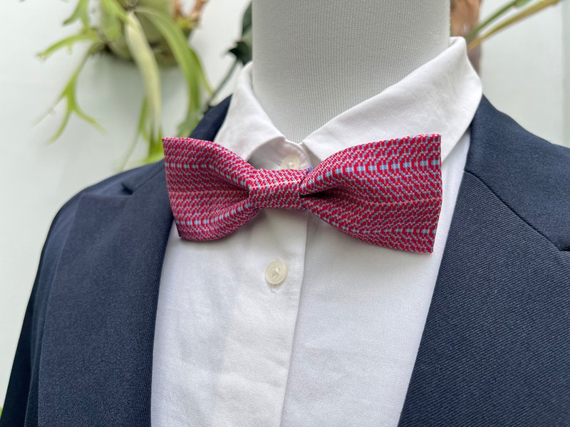 Handmade bow tie | Gentleman | Literary youth | Dating accessories | Original totem - Bow Ties & Ascots - Cotton & Hemp Blue