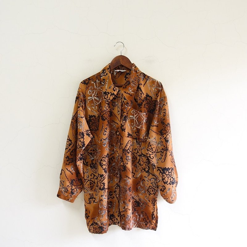 │Slowly│Reflection/vintage shirt│vintage. Retro. Literary - Women's Shirts - Polyester Multicolor