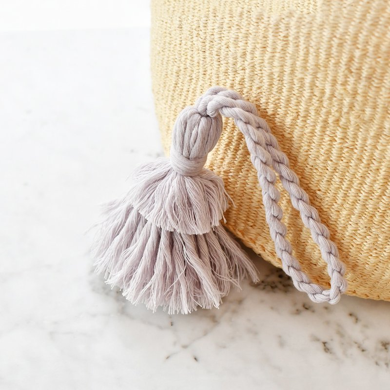 バッグチャーム/Tassel key chain/Hinoki Lavender - 吊飾/掛飾 - 棉．麻 紫色