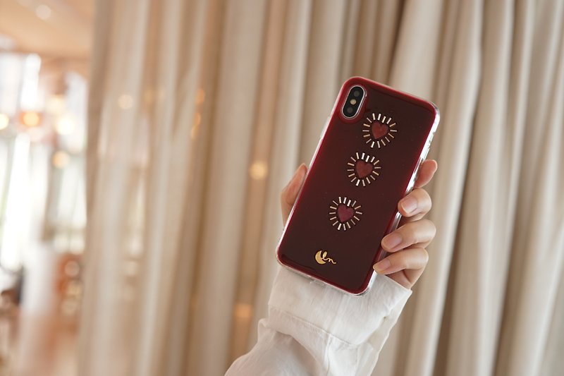 DARLING-PHONE CASE CLEAR - 手機殼/手機套 - 塑膠 紅色