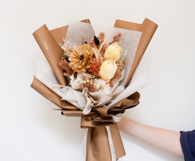 Preserved Flower Bouquet, Dried Flower, Wrapping Flowers, Special