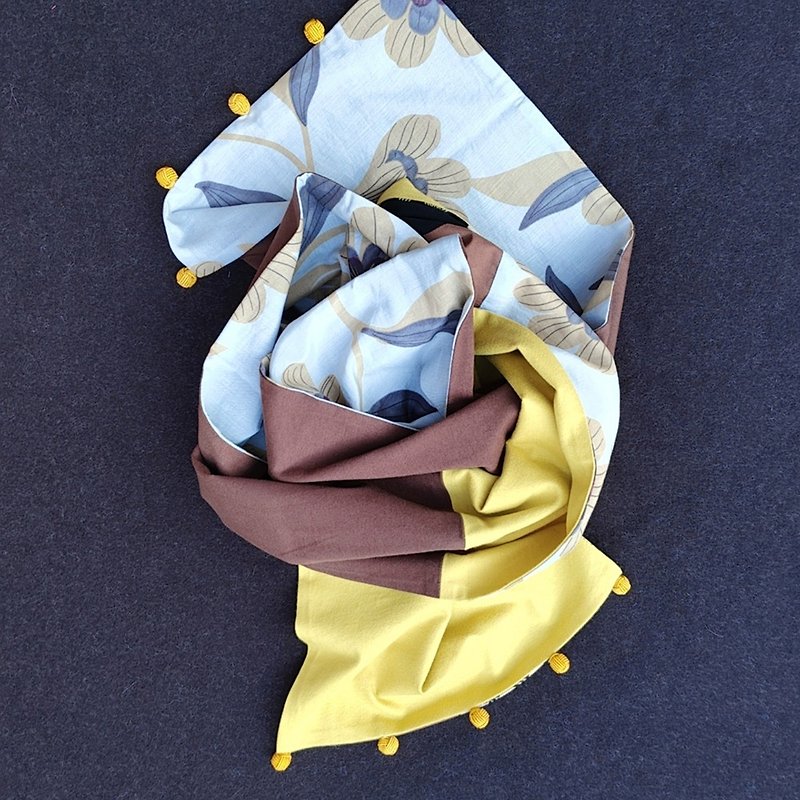 Suzhou Cobblers scarf - Knit Scarves & Wraps - Cotton & Hemp Multicolor