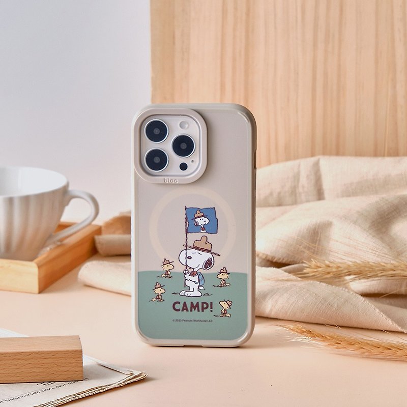 SNOOPY スヌーピー CAMP キャニオン ストロング MagSafe iPhone ケース - スマホケース - シリコン 多色