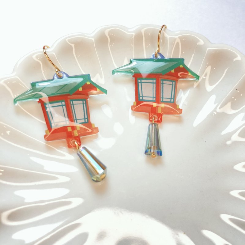 ANDON-Japanese culture- - ต่างหู - เรซิน 