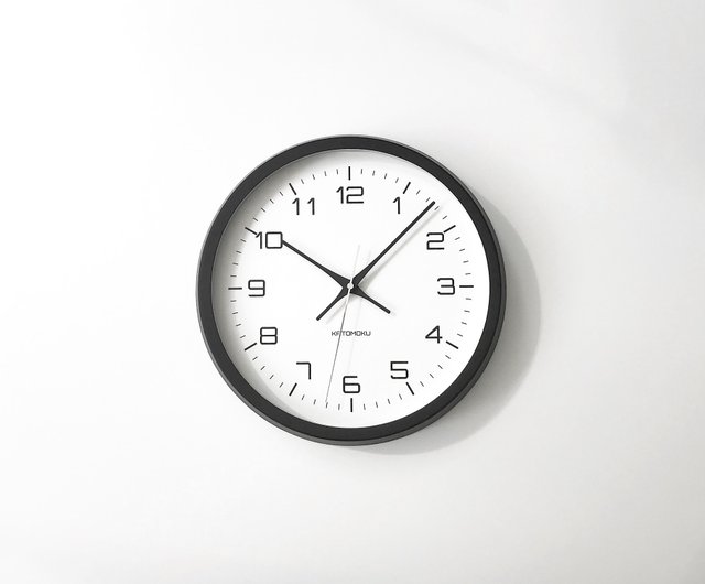 KATOMOKU muku clock 11 梣樹黑色(km-94B) 掛鐘日本製造- 設計館