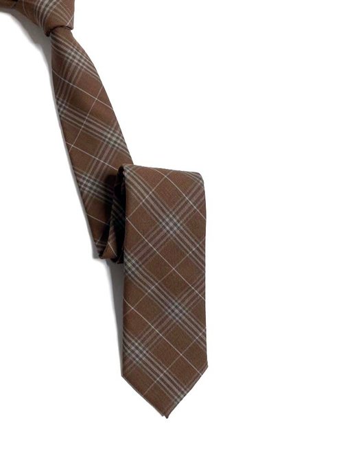 巴特先生 Buttonshop 英倫菱格 木質色 Premium系列領帶 Neckties