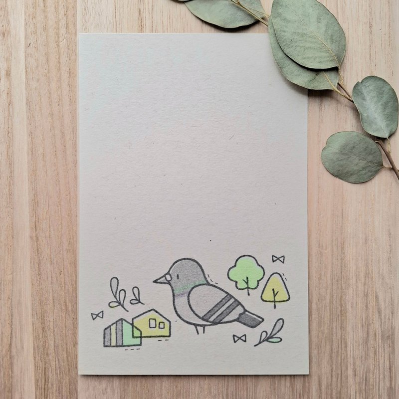 ポストカード 鳩の街 - 卡片/明信片 - 紙 