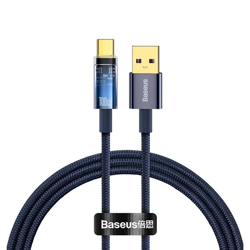 โลหะ ที่ชาร์จ - [Taiwan Baseus] Explore 100W USB to Type-C transmission and charging cable for iPhone 15