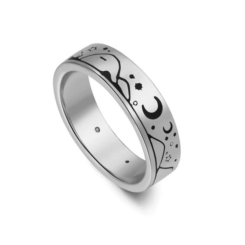 Day and night sterling silver ring - General Rings - Sterling Silver 