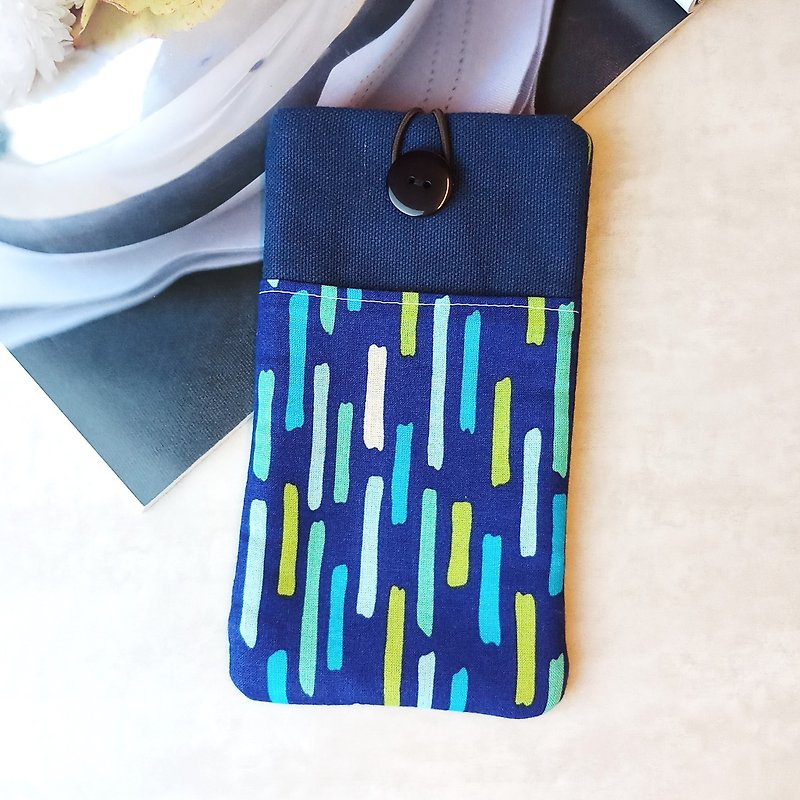 Customized phone bag, mobile phone bag, mobile phone protective cloth cover such as iPhone Samsung (P-233) - Phone Cases - Cotton & Hemp Multicolor