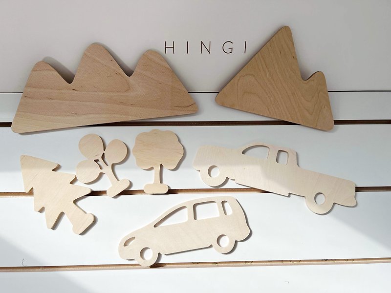 HINGI Montessori Furniture - STORI Mountain Wooden Playset - Kids' Furniture - Wood 