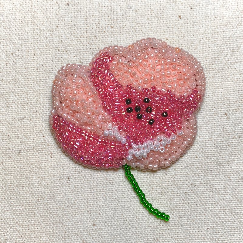 Sewing handmade. A Pink Flower Garden Series/Handmade Pin - Brooches - Other Materials 