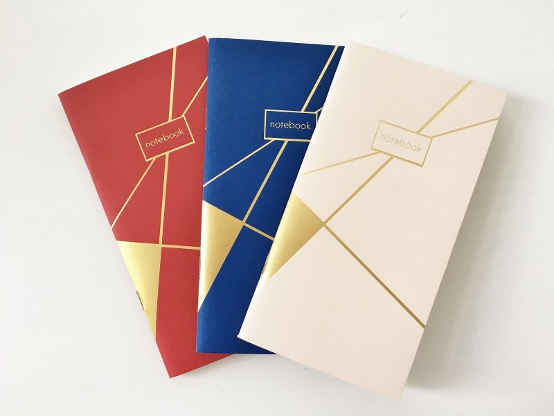Set of 3 Gold Foiled Traveler's Notebook Refills Paper Insert for Midori - 筆記本/手帳 - 紙 