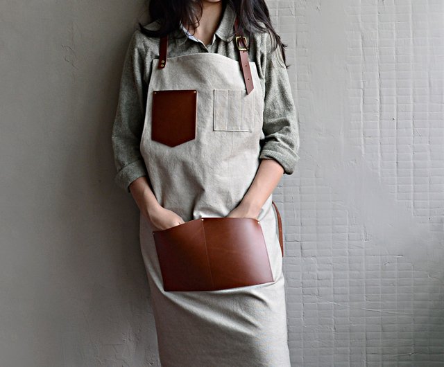 Canvas Apron (Khaki)