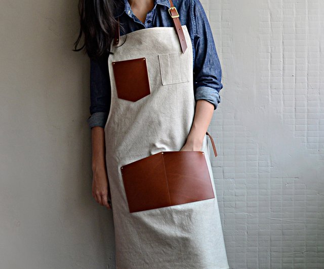 Canvas Apron (Khaki)