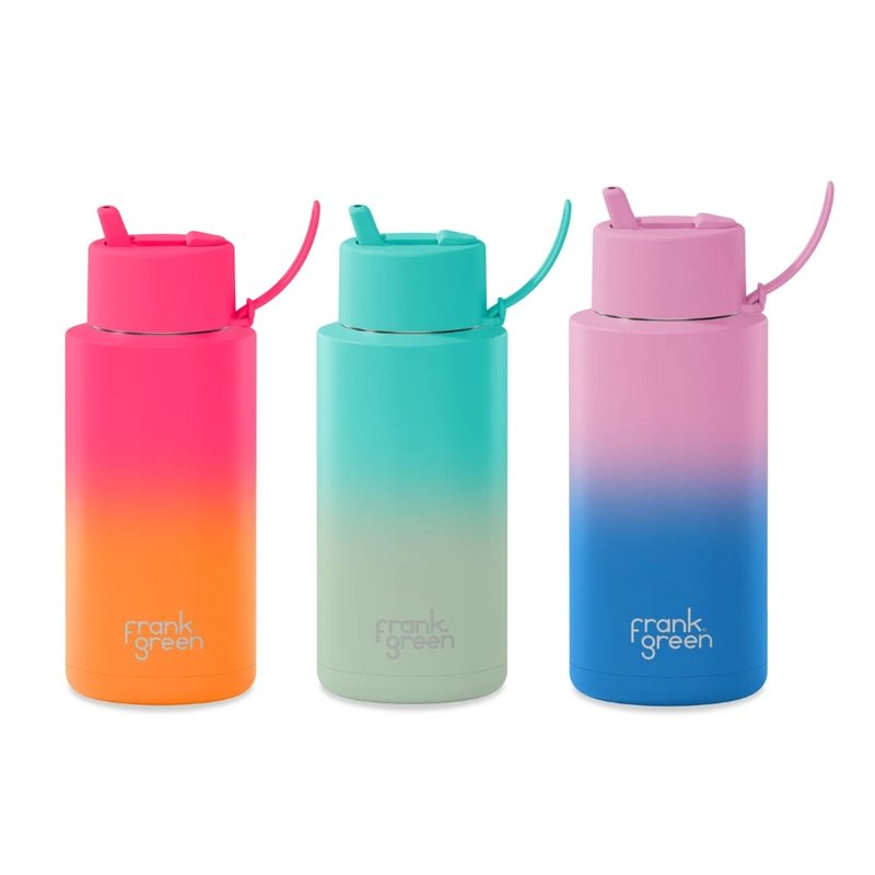 【frank green 台灣】三層真空保溫瓶 - 全新限量漸層系列 1000ml - 水瓶/水壺 - 不鏽鋼 多色