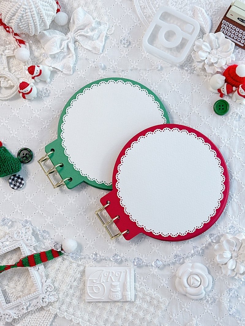 (special) Christmas handmade note 2 colors - 筆記本/手帳 - 紙 