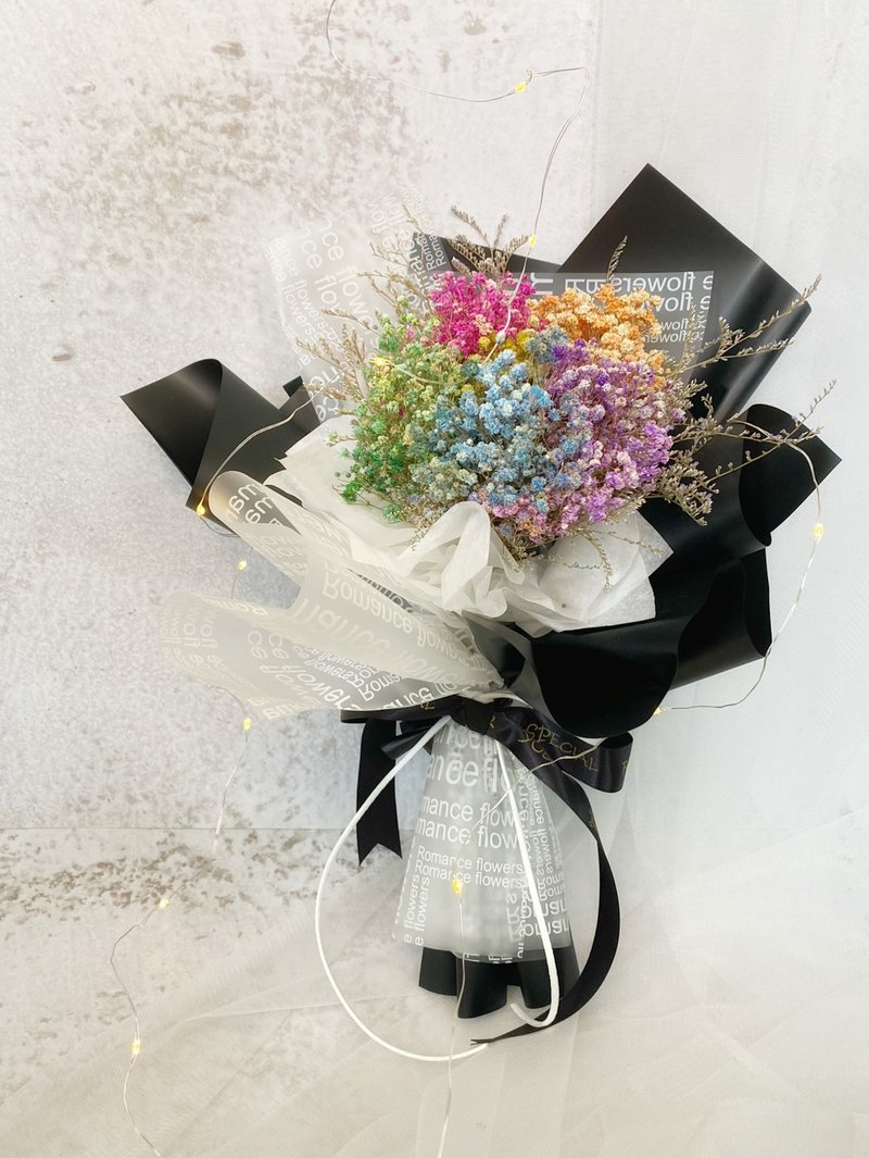 彩色滿天星 | 乾燥花花束 紀念日 情人節禮物 生日禮物 - 乾燥花/永生花 - 植物．花 