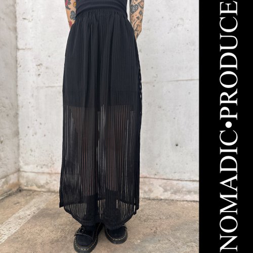 Nomadic.produce 條紋流動半身裙