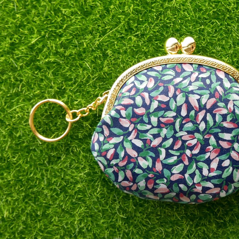 Wenqingjiao small round mouth gold bag / coin purse【Made in Taiwan】 - Coin Purses - Other Metals Blue