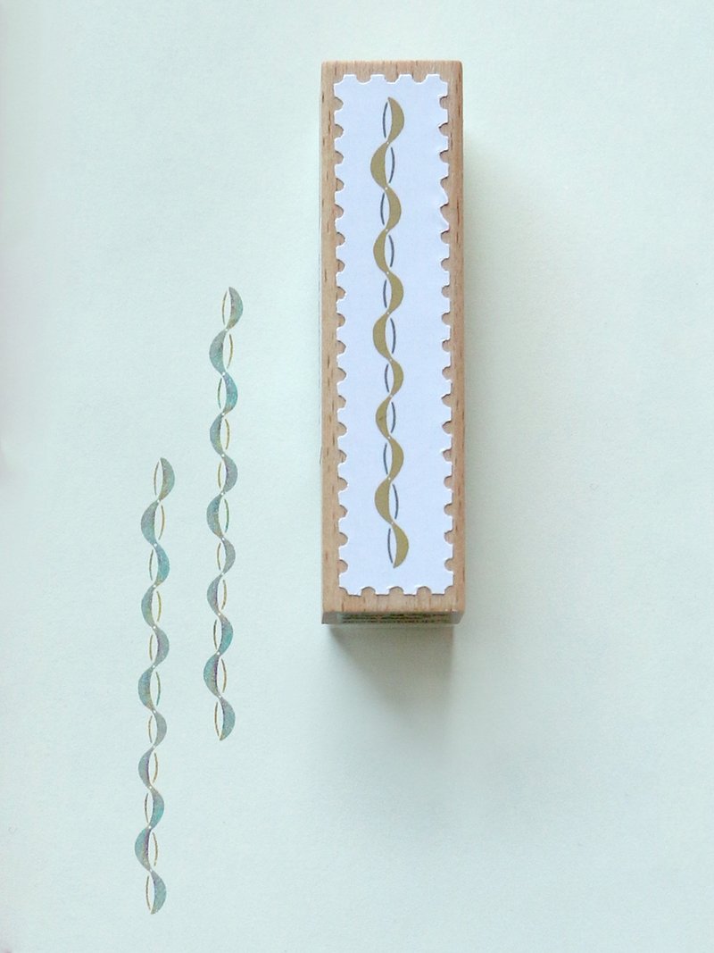 Ribbon Stamp - Original Free Color Combination Stamp - Made in Japan by Taiyopine Fine Color - Stamps & Stamp Pads - Wood 