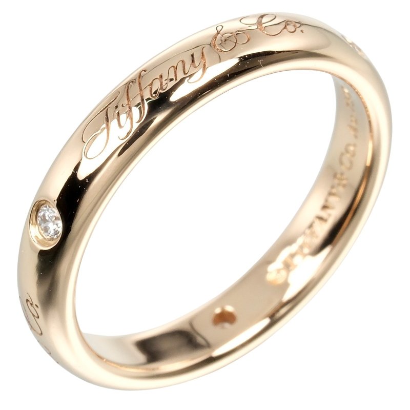 【日本直送】ティファニー TIFFANY&Co. ノーツ ルシダ 5号 リング 指輪 K18PG ピンクゴールド ダイヤモンド 約2.7g【中古】Aランク - 戒指 - 貴金屬 金色