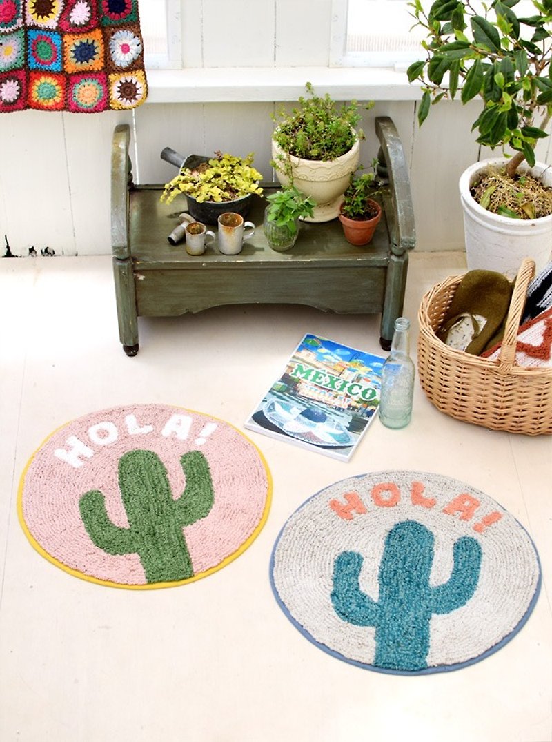 [Pre-order] HOLA round cactus mat (two colors) - Items for Display - Other Materials Multicolor