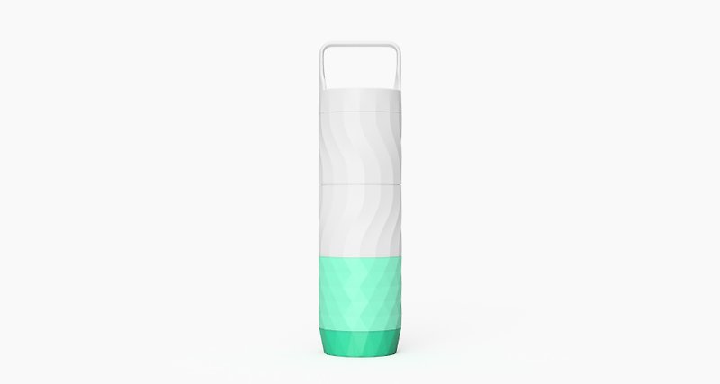 【容量可大可小、DIY組裝】Wattle | 個人化水壺－431ml(嵐綠x1) - 水壺/水瓶 - 塑膠 多色