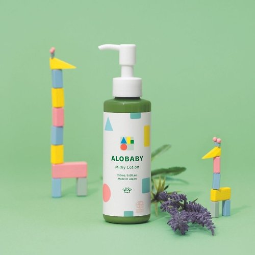 Alobaby 日本天然有機寶寶護膚品牌 台灣總代理 Alobaby 寶寶牛奶潤膚乳液 //NEW-新包裝