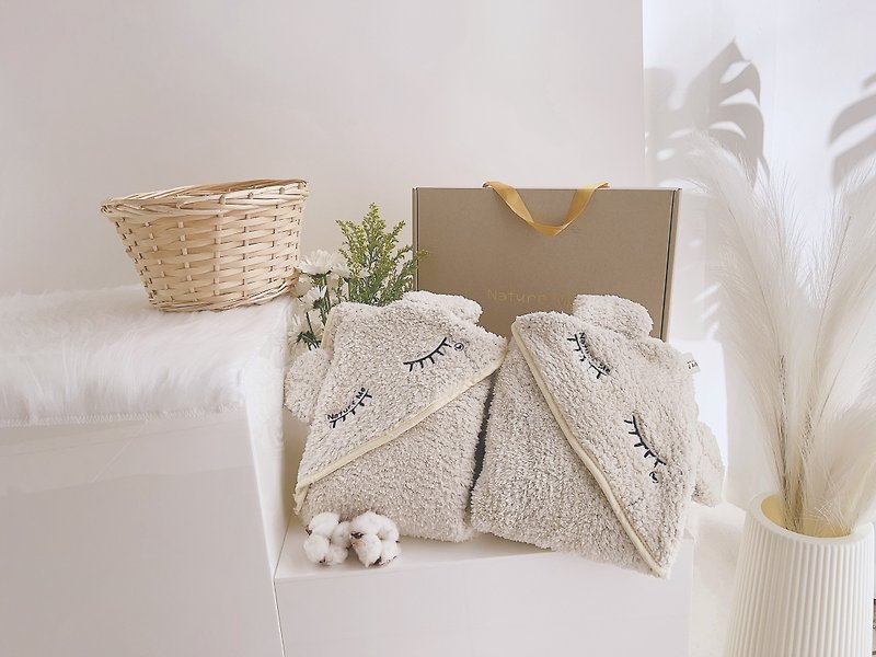 【明星商品】棉花糖絨機能巾 2件組 (新生禮/包巾/極吸水/無毛屑) - 滿月禮物 - 環保材質 白色