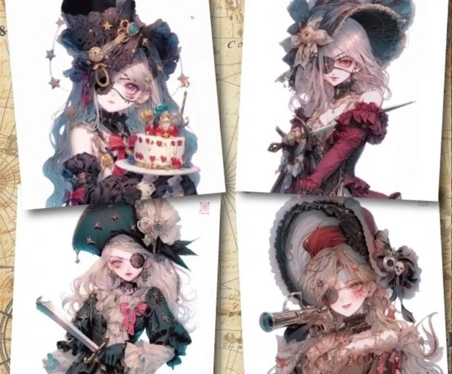 Pirates of Queen Collage Sticker BOX nene-hope-heart｜貼紙