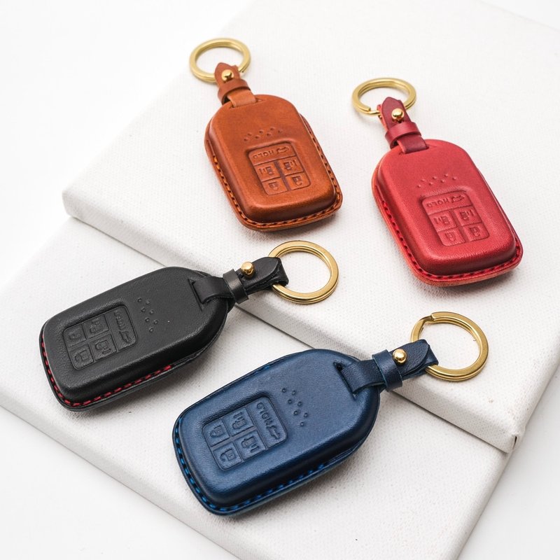HONDA CRV CRV5 HRV Odyssey Fit Key Fob Case Automotive Key Fob Case - ที่ห้อยกุญแจ - หนังแท้ 