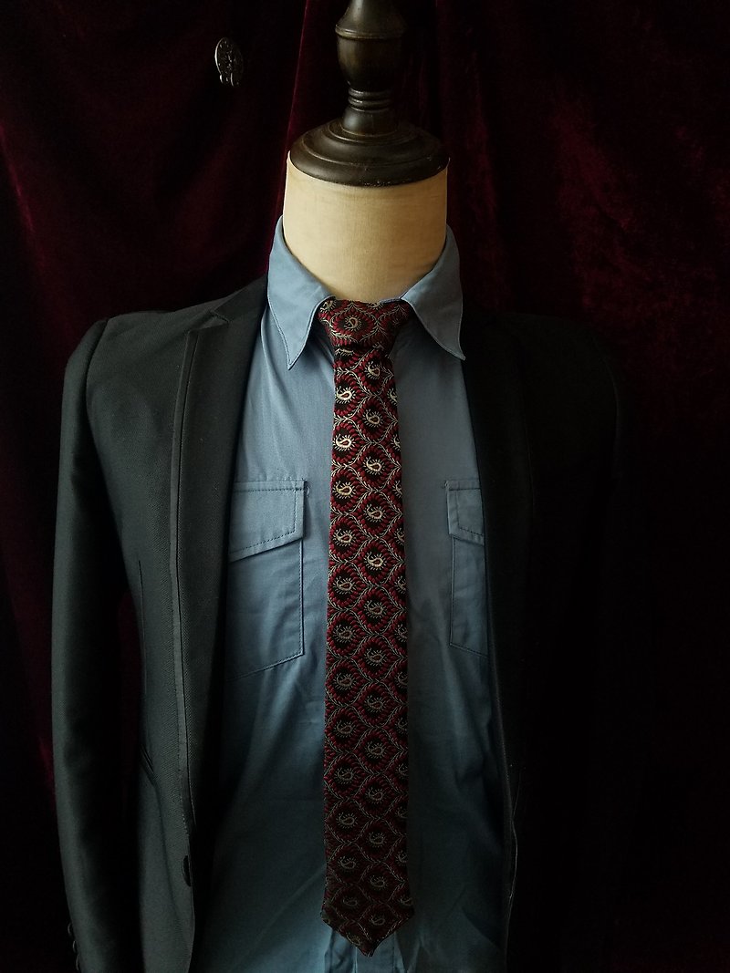 Red Pellis tie for men's wedding tie - Ties & Tie Clips - Silk Red