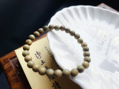 樂藏｜輕珠寶｜手作能量 天然 綠檀木 木珠 手鍊 禮物 長輩禮 感受原木迷人香氣