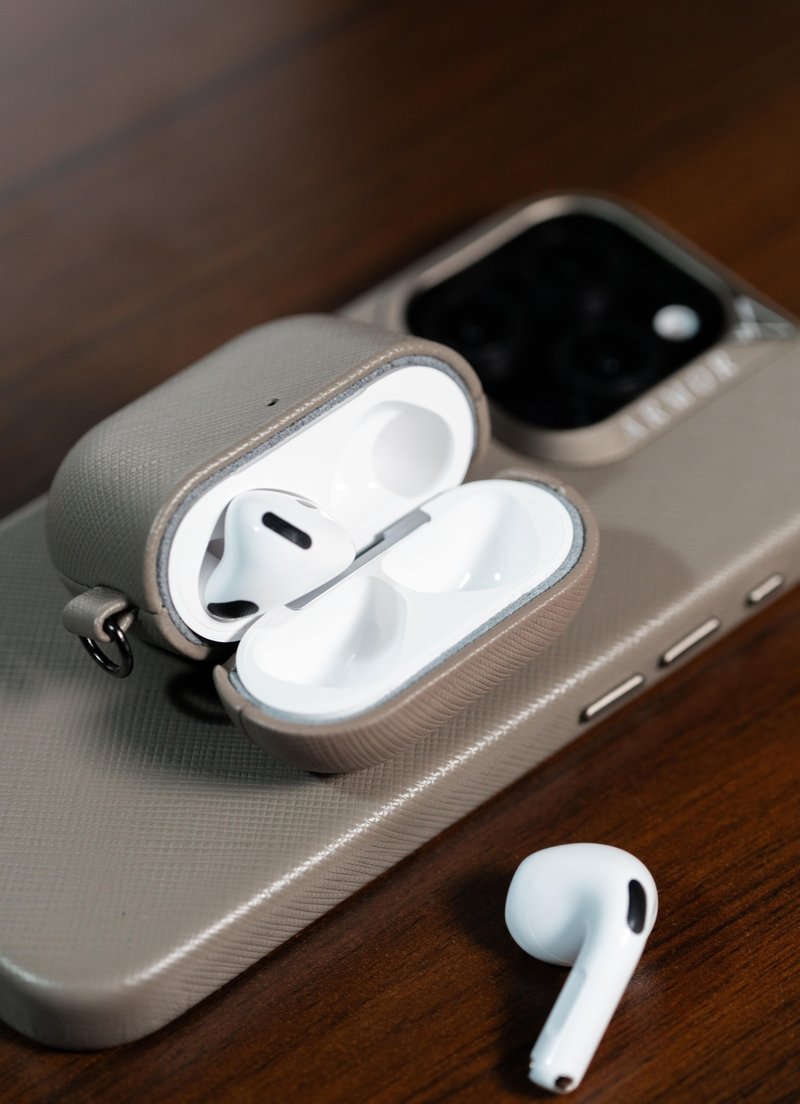 ARMOR AirPods 4 全真皮保護殼_冥王褐 - AirPods/耳機保護套 - 真皮 