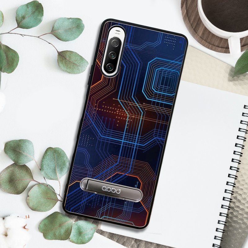 Sony Xperia 10 IV shock stand phone case-Technology-Current - เคส/ซองมือถือ - วัสดุอื่นๆ หลากหลายสี