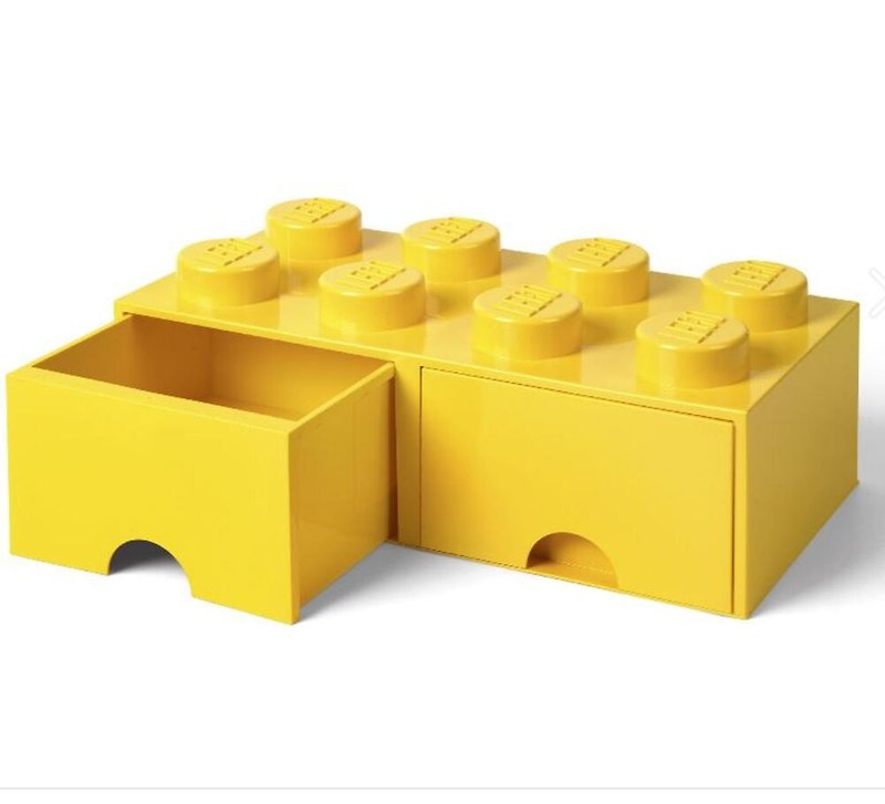 ルーム コペンハーゲン LEGO 8 凸引き出し収納ボックス - イエロー (40061732) ギフト - 収納用品 - その他の素材 