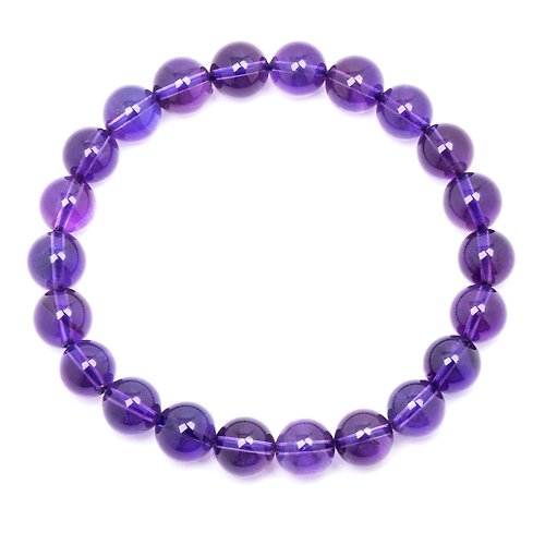 正佳珠寶 Gemsrich Jewelry 【正佳珠寶】紫水晶 頂級冰翠紫 7.3-7.6mm 南非紫水晶手珠