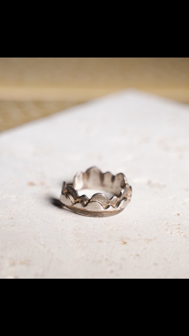 Be Original handcrafted sterling silver antique open ring - แหวนทั่วไป - เงินแท้ 